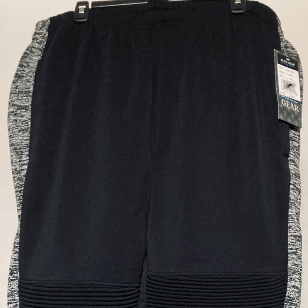 BLUE GEAR Size: 4XL Black & Gray Sweatpants w/ Elastic Waist and Ankles